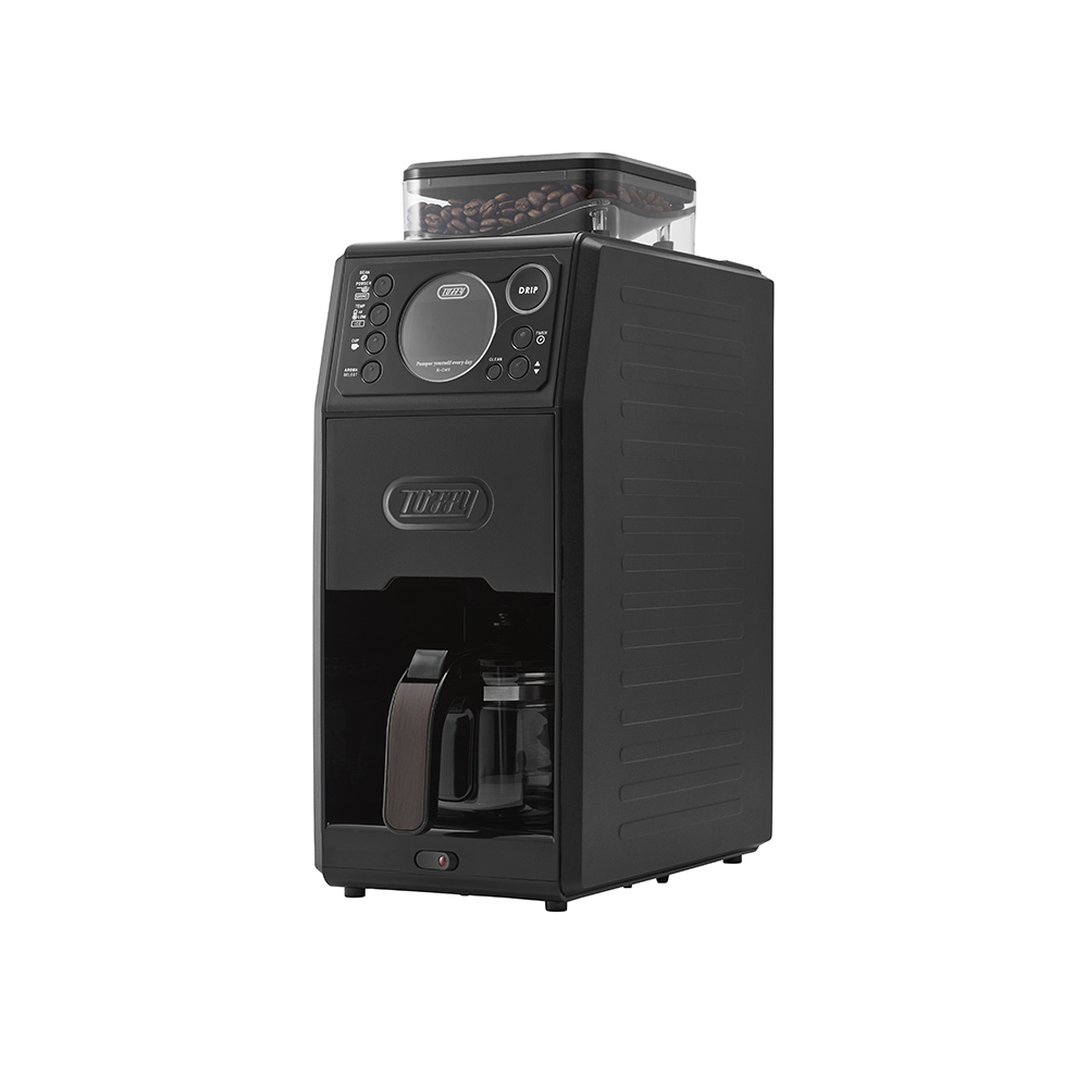 ＜Toffy＞全自動ミル付 カスタムドリップコーヒーメーカー リッチブラック